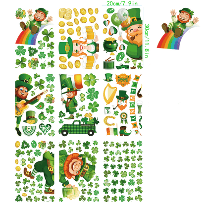 St. Patrick's Day Removable Static Window Cling - D - 27PCS - image 7
