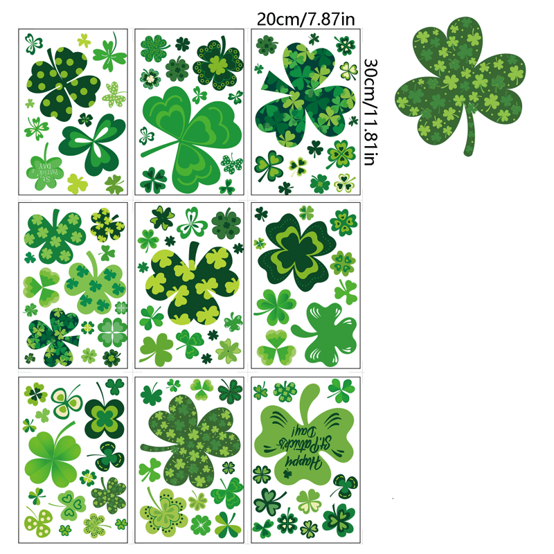 St. Patrick's Day Removable Static Window Cling - A - 27PCS - image 4