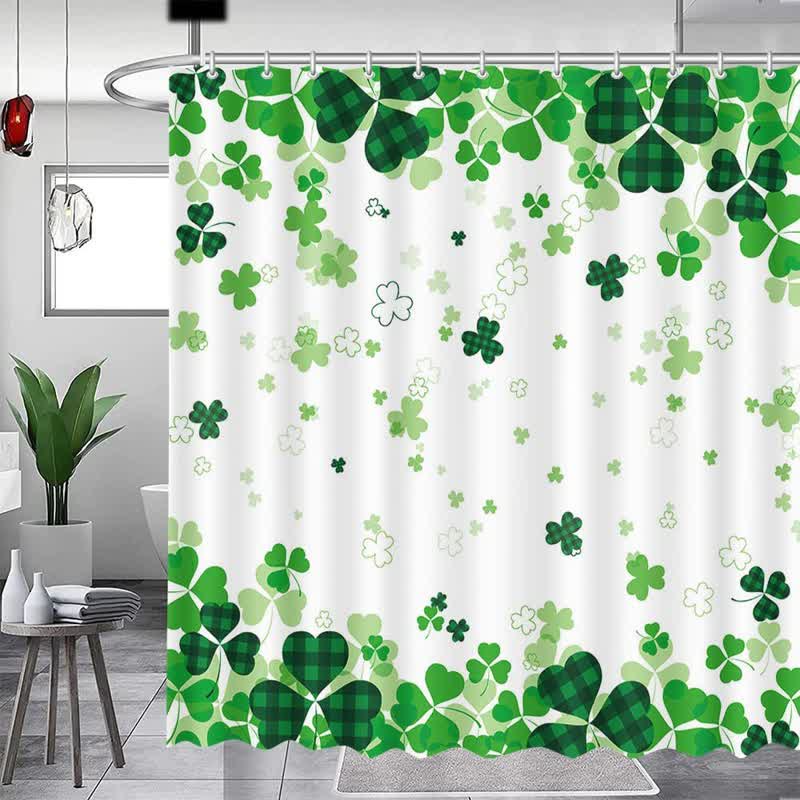 Pastoral Shamrock Decorative Shower Curtain - A - 71"W x 79"L - image 0