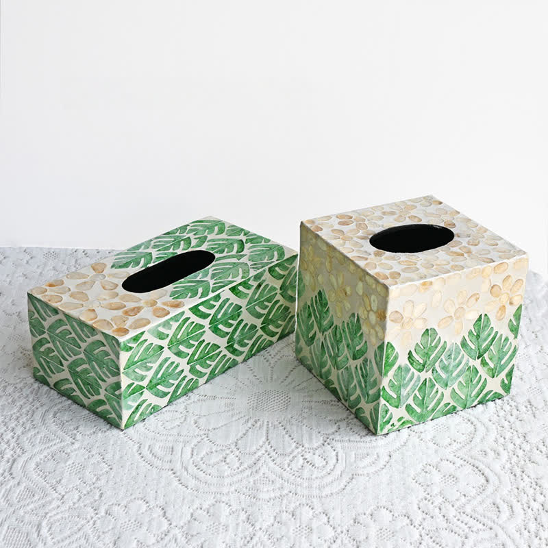 Creative Square Shell Tissue Box Storage Box - image 2