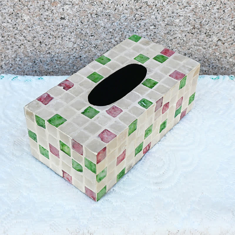 Creative Square Shell Tissue Box Storage Box - Rectangular - F - 9.45" W x 4.72" L x 3.54"H - image 11
