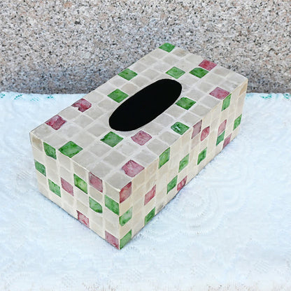 Creative Square Shell Tissue Box Storage Box - Rectangular - F - 9.45" W x 4.72" L x 3.54"H - image 11