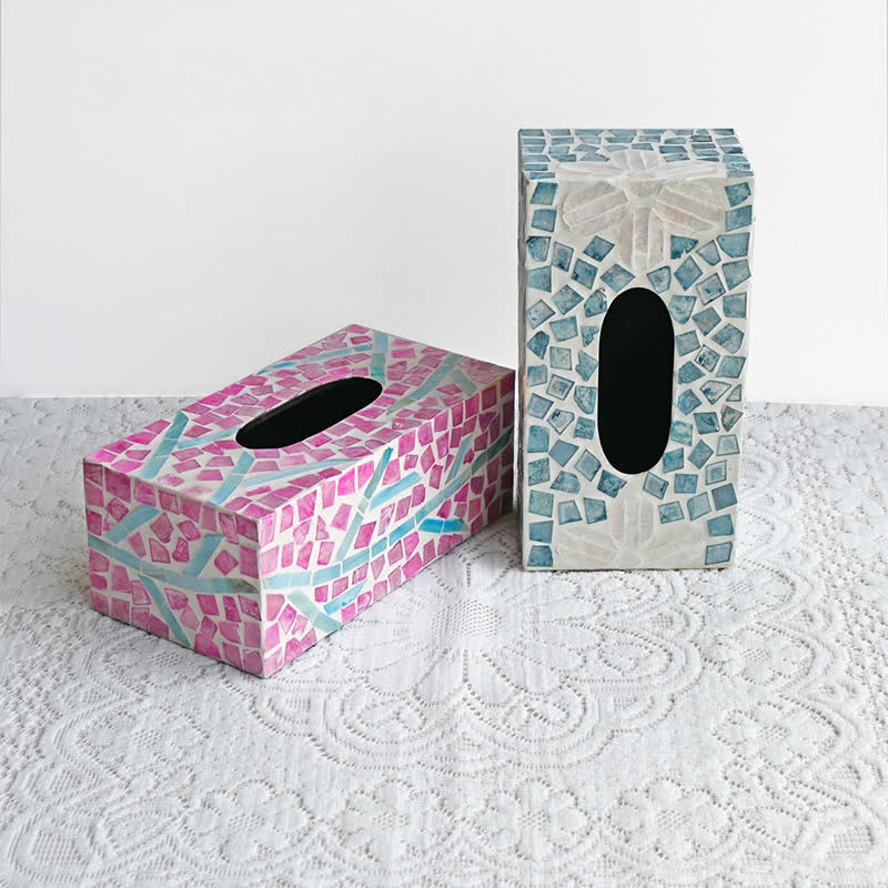 Creative Square Shell Tissue Box Storage Box - image 1