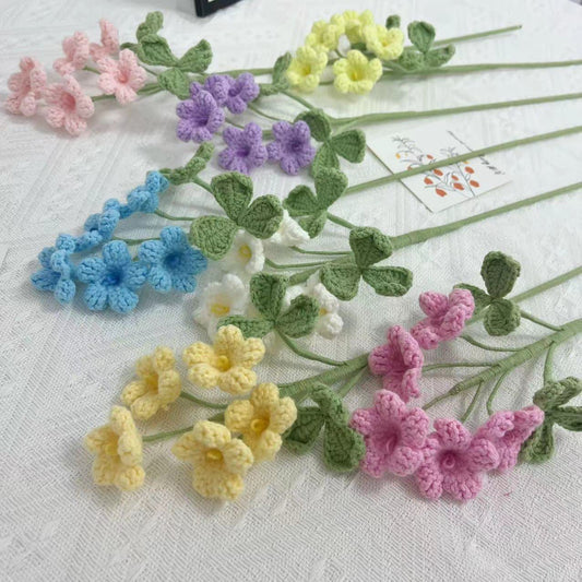 Handmade Knitted Crochet Oxalis Corniculata - image 0