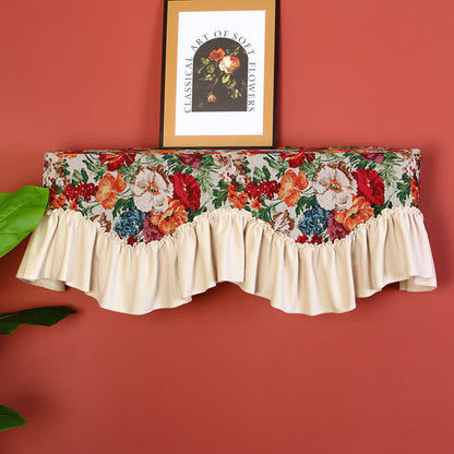 Retro Floral Ruffle Air Conditioner Dust Cover - B - 27" - 35" - image 4