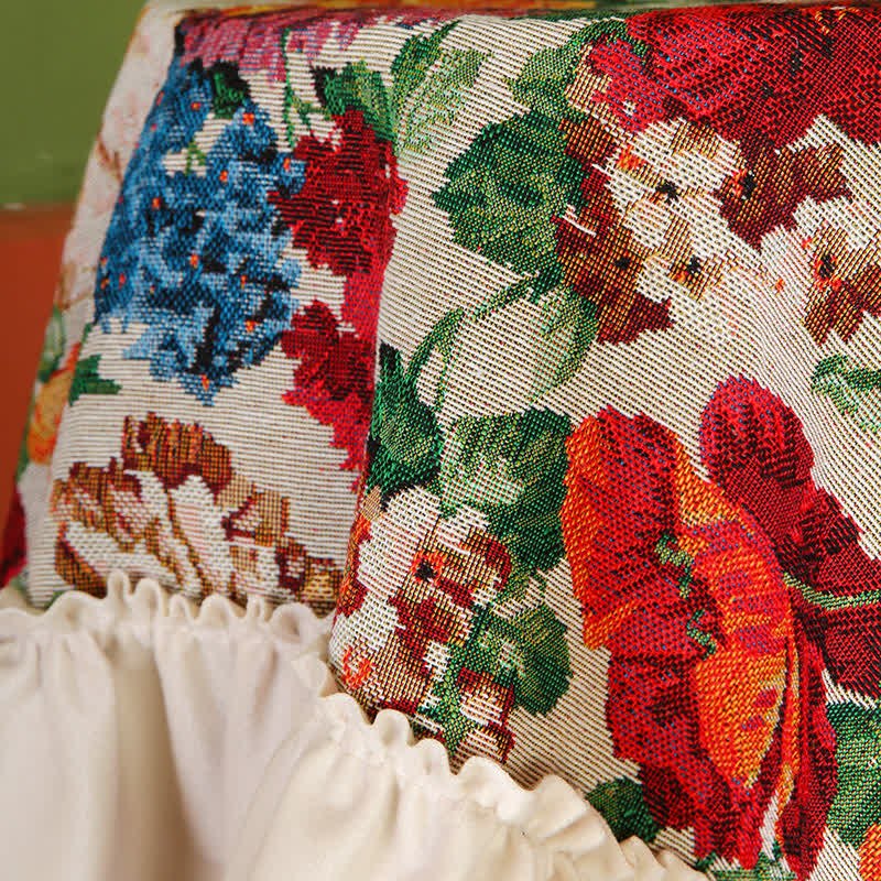 Retro Floral Ruffle Air Conditioner Cover - image 4