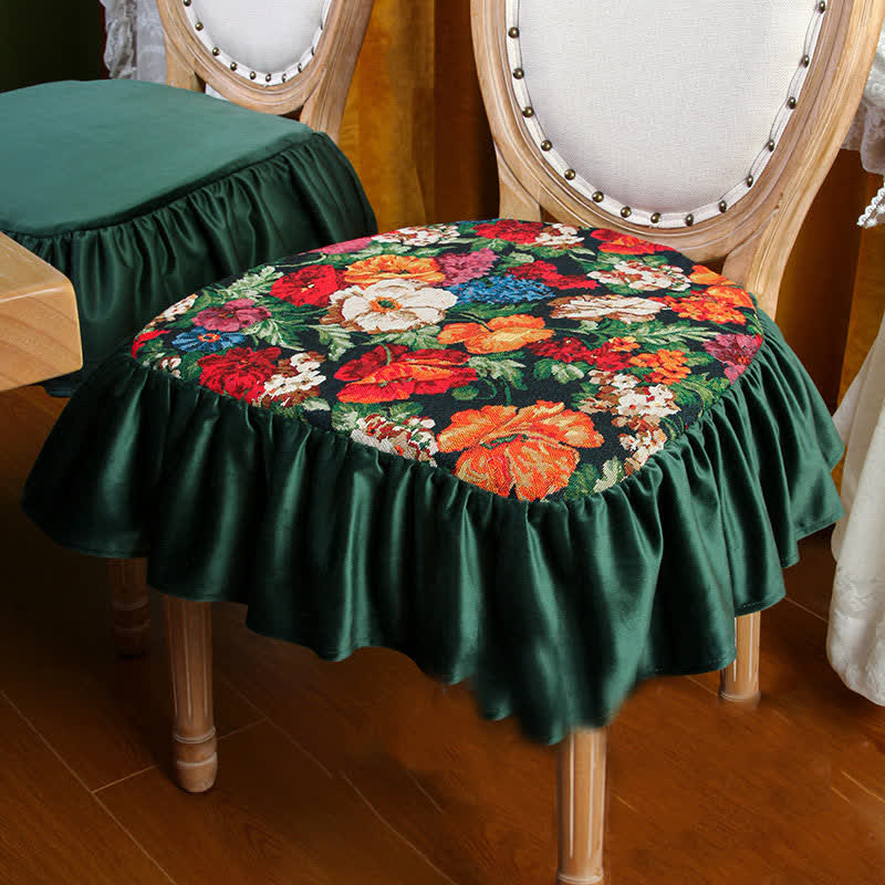 Vintage Floral Square Removable Floor Cushion - image 2