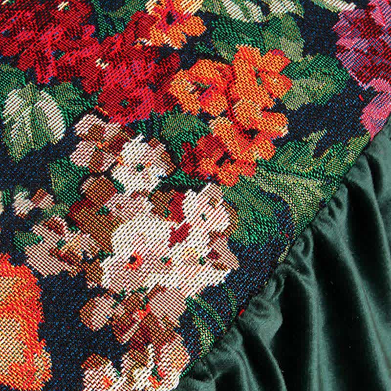 Vintage Floral Square Removable Floor Cushion - image 4