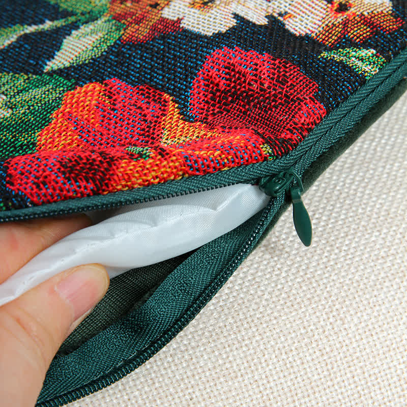 Vintage Floral Square Removable Floor Cushion - image 5