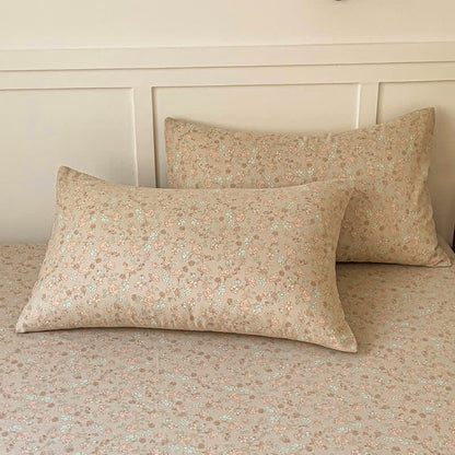 Double Layer Gauze Cotton Floral Fitted Sheet - image 2