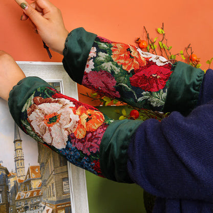 Retro Floral Waterproof Apron Set - Arm Sleeve - A - 1PC - image 6