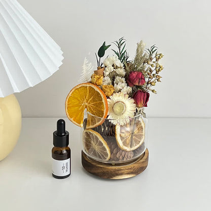 Aromatherapy Essential Oil Dried Flower Fragrance Ornament - A - 2PCS - 3.5" x 2.9" - image 1