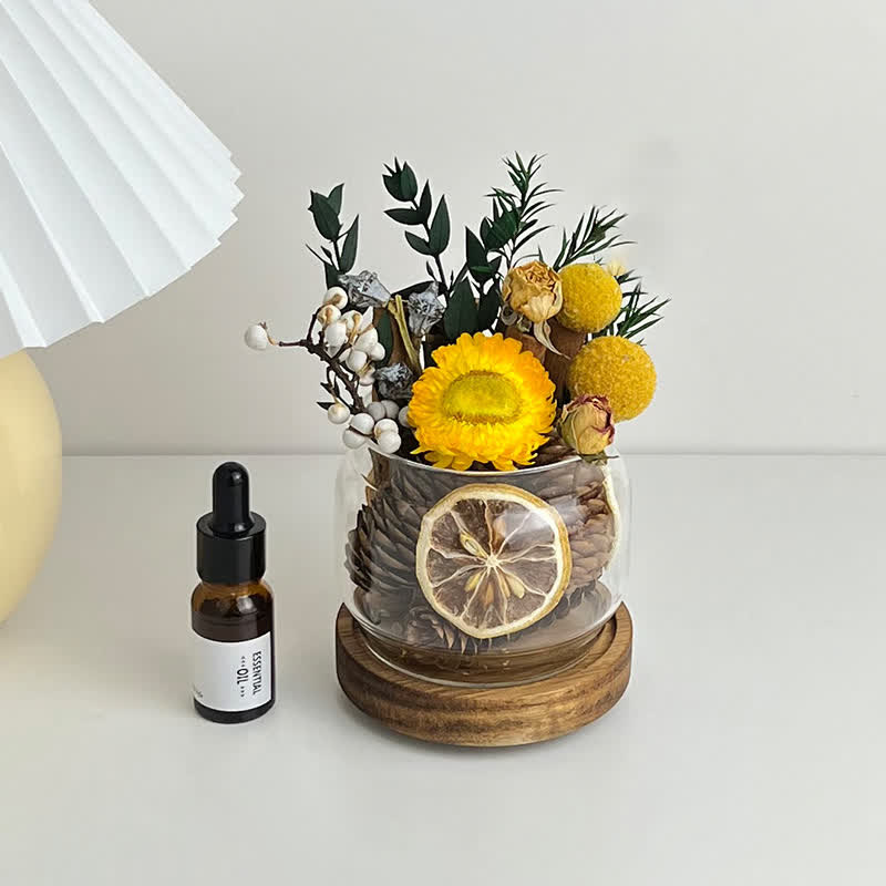 Aromatherapy Essential Oil Dried Flower Fragrance Ornament - D - 2PCS - 3.5" x 2.9" - image 4