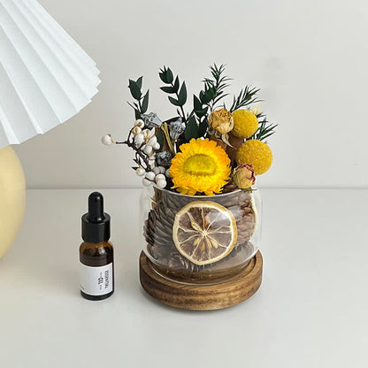 Aromatherapy Essential Oil Dried Flower Fragrance Ornament - D - 2PCS - 3.5" x 2.9" - image 4