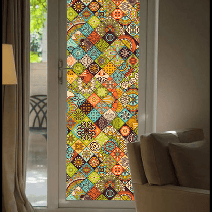 Moroccan Style Static Frosted Window Privacy Film - image 3