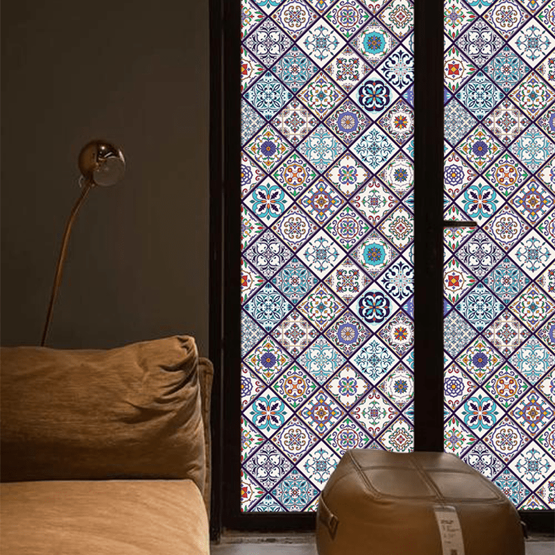  Static Frosted Elegant Bohemian Privacy Film - image 5