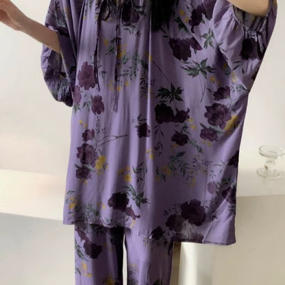 Plus Size Vintage Rose Nightwear Set - image 2