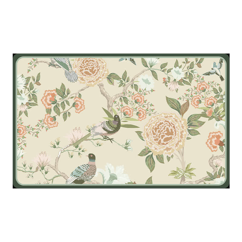 Elegant Floral Diatom Mud Bathroom Floor Mat - image 2