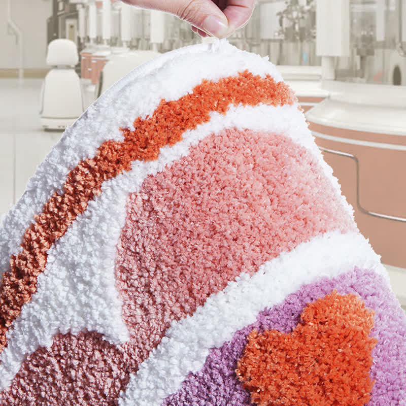 Semicircular Flower Absorbent Anti-slip Floor Mat - image 2