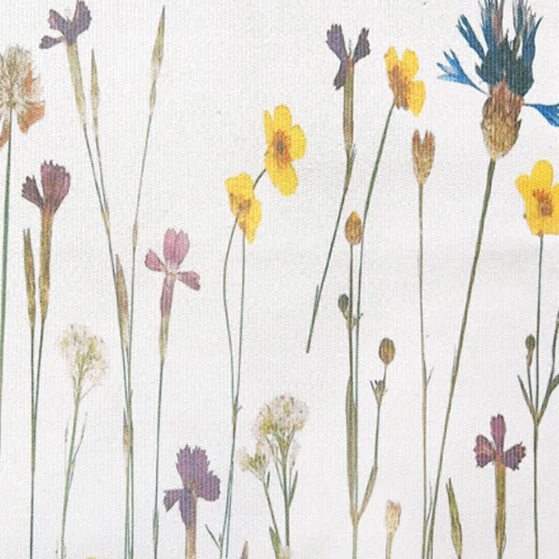 Plant Branch Pattern Tassel Cotton Linen Floor Mat - image 5