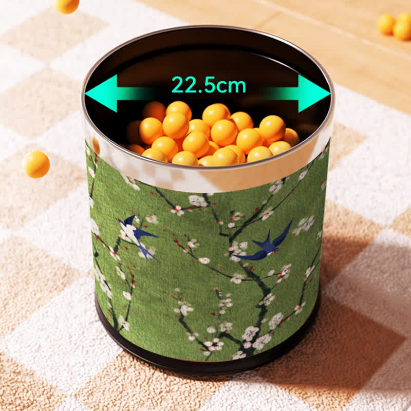 Vintage Floral Large Capacity Trash Bin - image 6