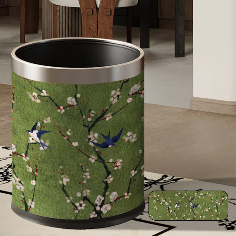 Vintage Floral Large Capacity Trash Bin - image 7