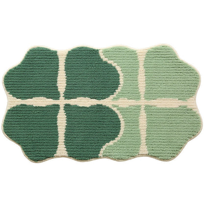 Four-leaf Clover Leaf Shape Non-slip Floor Mat - image 2