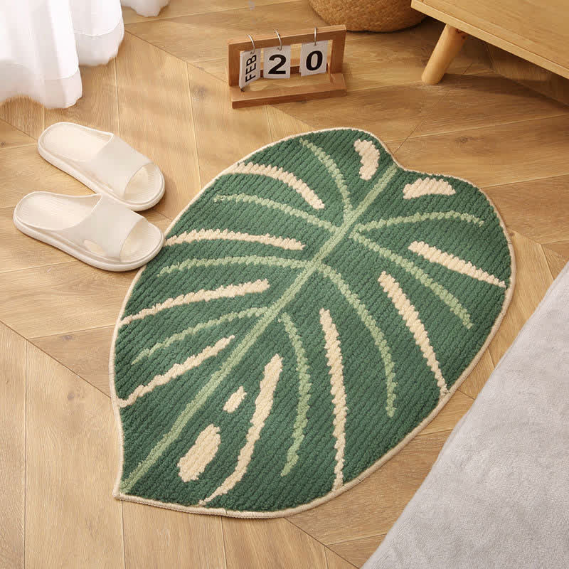 Four-leaf Clover Leaf Shape Non-slip Floor Mat - B - 21" x 30" - image 4