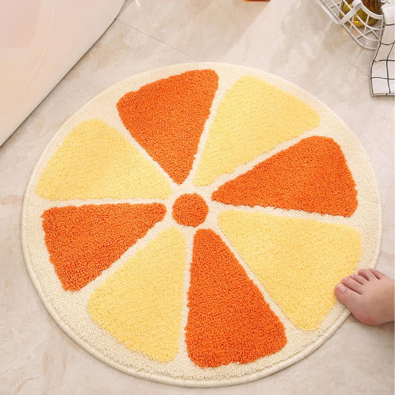 Cute Plant Fruit Shaped Anti-slip Floor Mat - D - 23" x 23" - image 9