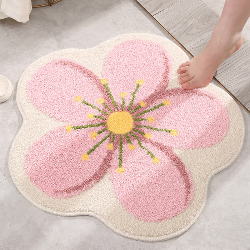 Cute Plant Fruit Shaped Anti-slip Floor Mat - A - 23" x 23" - image 1