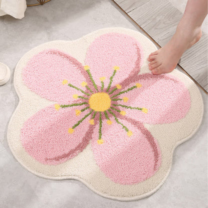 Cute Plant Fruit Shaped Anti-slip Floor Mat - A - 23" x 23" - image 1