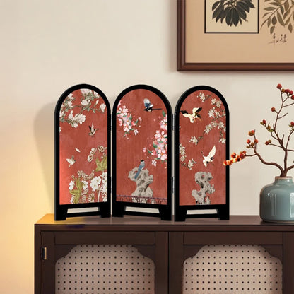  Retro Folding Screen Desktop Ornament - A - 3PCS - 12"W x 8"H - image 0