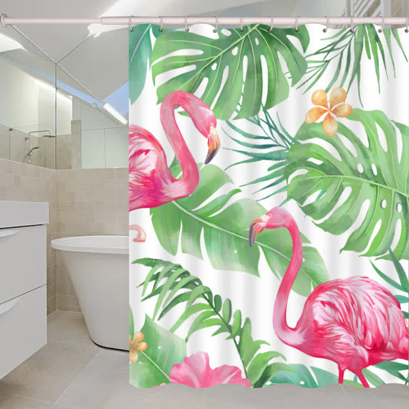Waterproof Tropical Style Shower Curtain - H - 71"W x 86"L - image 7