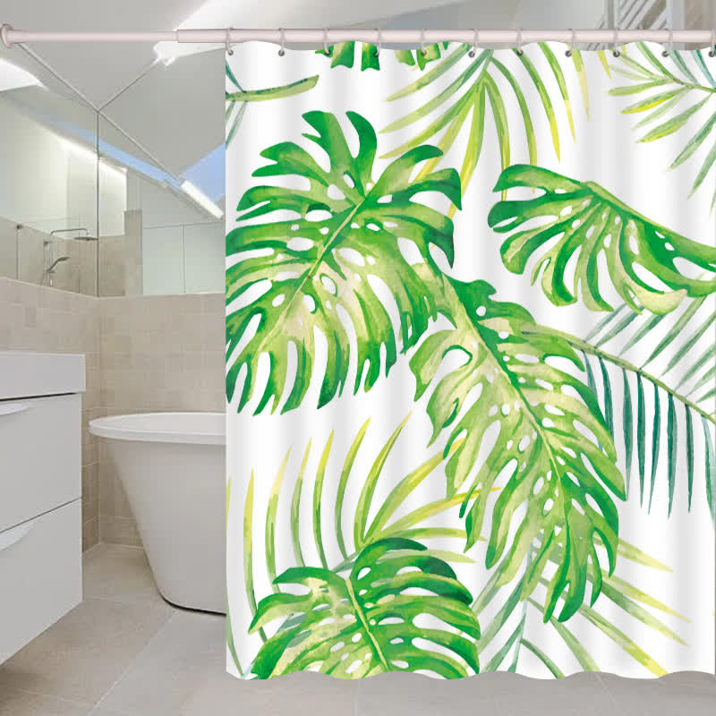 Waterproof Tropical Style Shower Curtain - G - 71"W x 86"L - image 6