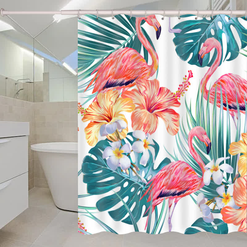 Waterproof Tropical Style Shower Curtain - E - 71"W x 86"L - image 4