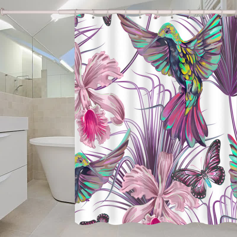 Waterproof Tropical Style Shower Curtain - F - 71"W x 86"L - image 5