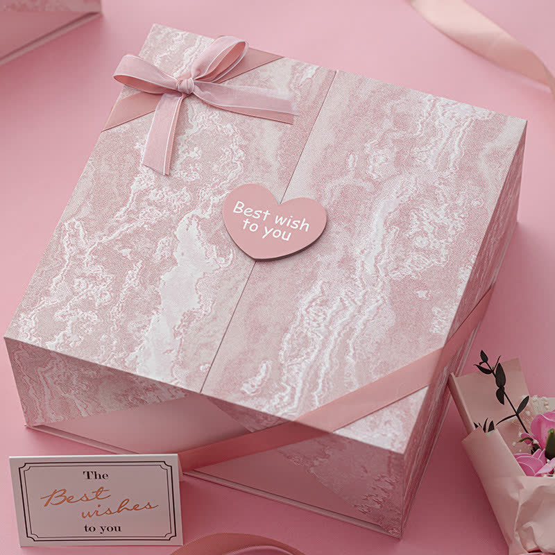 Pink Birthday Holiday Gift Packaging Box - A - 1PC - 11.4" x 8.2" x 4.3" - image 1
