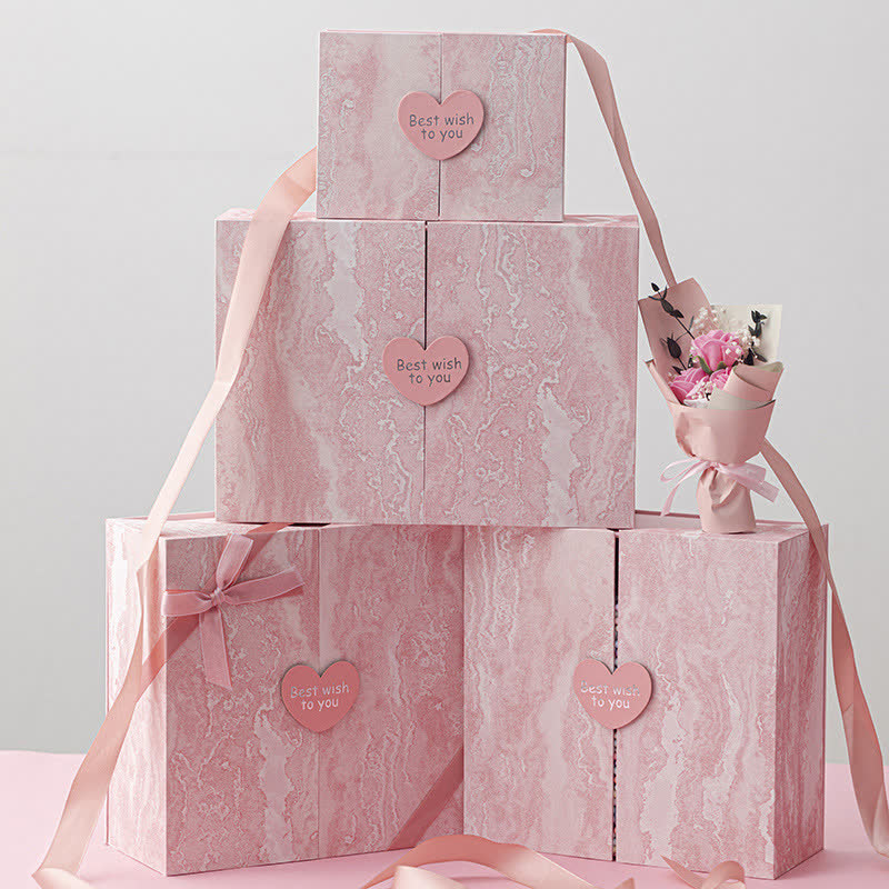 Pink Birthday Holiday Gift Packaging Box - image 0