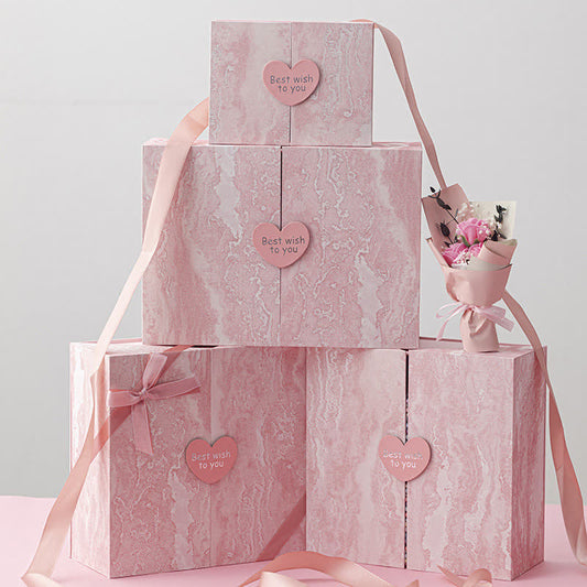 Pink Birthday Holiday Gift Packaging Box - image 0