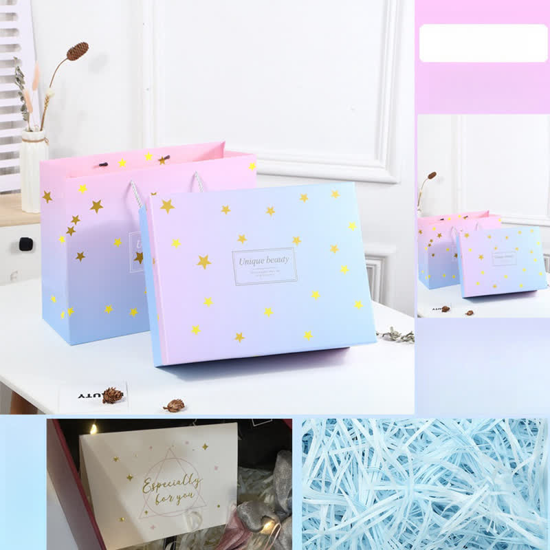 Fantasy Star Birthday Holiday Gift Box - B - 1PC - 10.8" x 8.4" x 3.5" - image 1