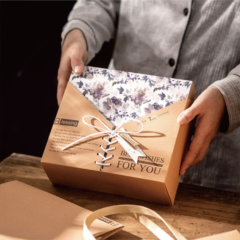 Retro Kraft Paper Gift Box Packaging Box - image 5