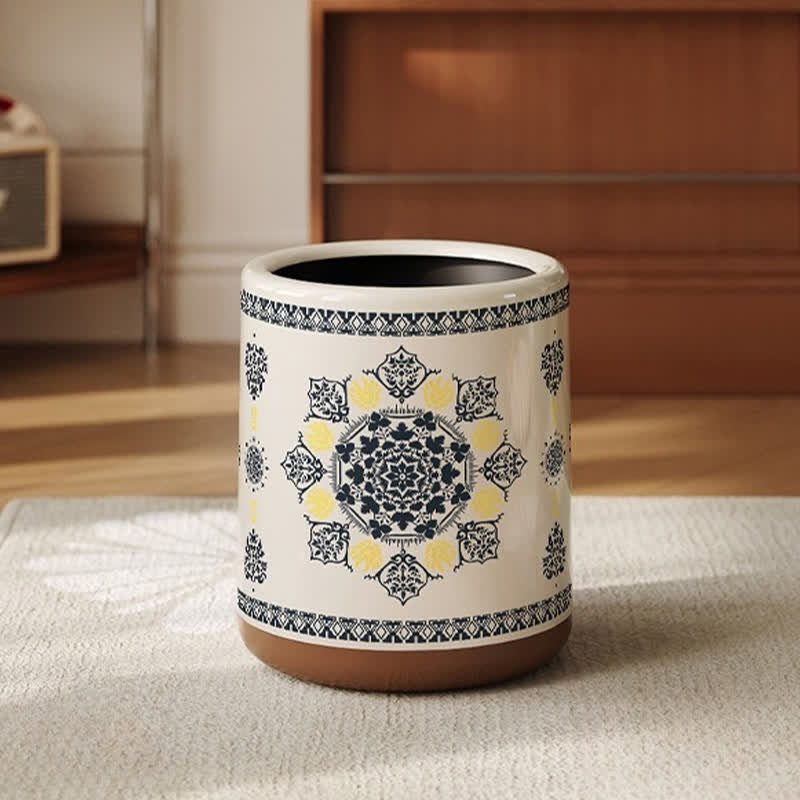 Elegant Double Layer Functional Trash Bin - image 7