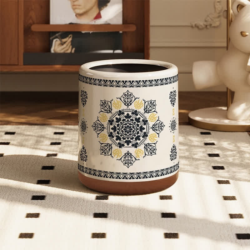 Elegant Double Layer Functional Trash Bin - image 6