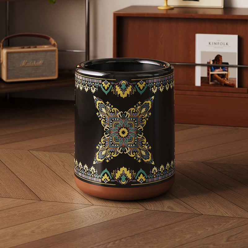 Elegant Double Layer Functional Trash Bin - A - 9"W x 9"L x 12"H - image 1