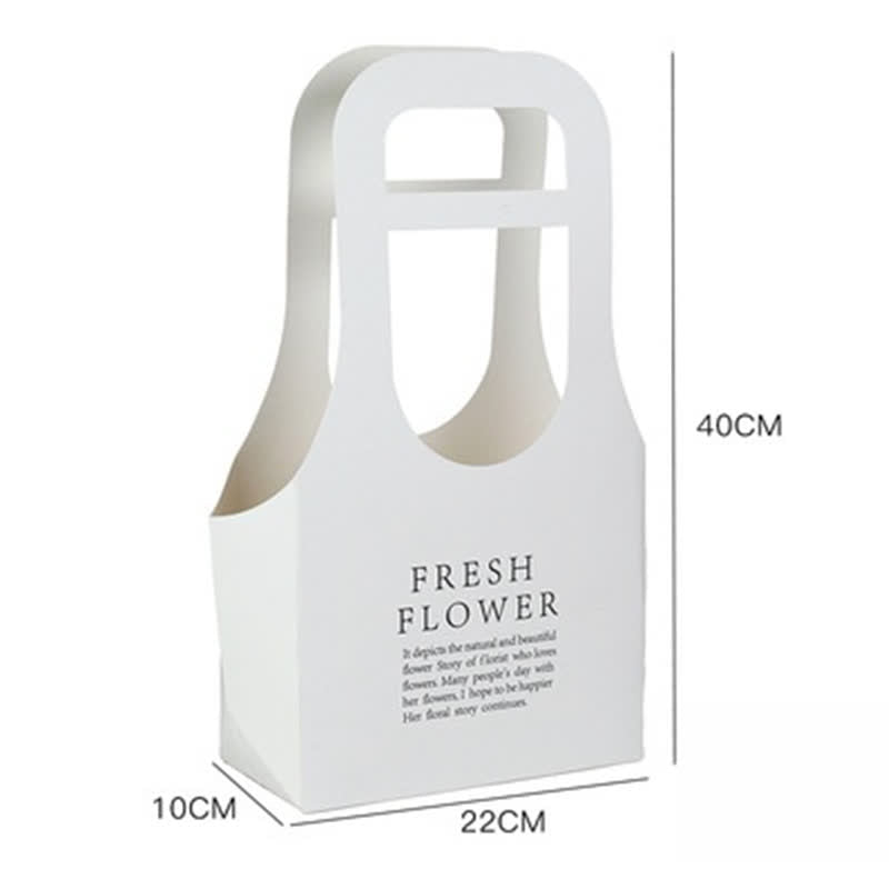 Kraft Paper Flower Gift Bags with Handle - C - 1PC - 8.6" x 3.9" x 15.7" - image 8