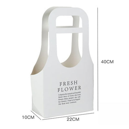 Kraft Paper Flower Gift Bags with Handle - C - 1PC - 8.6" x 3.9" x 15.7" - image 8