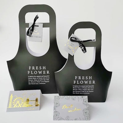 Kraft Paper Flower Gift Bags with Handle - D - 2PCS - 8.6" x 3.9" x 15.7" - image 9