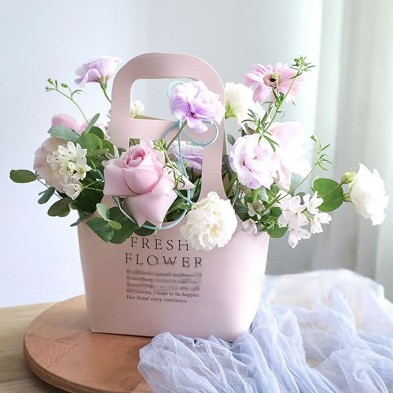 Kraft Paper Flower Gift Bags with Handle - image 4