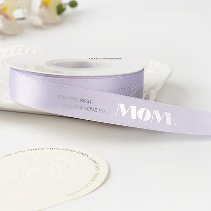 Mother's Day Gift Box Bouquet Wrapping Satin Ribbon - C-0.8" x 86" - 2PCS - image 6