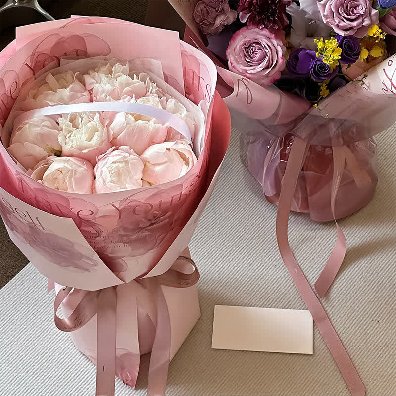 Mother's Day Gift Box Bouquet Wrapping Satin Ribbon - image 0